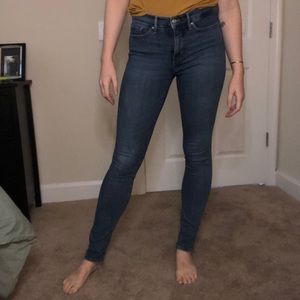 Levi’s skinny high rise tall jeans